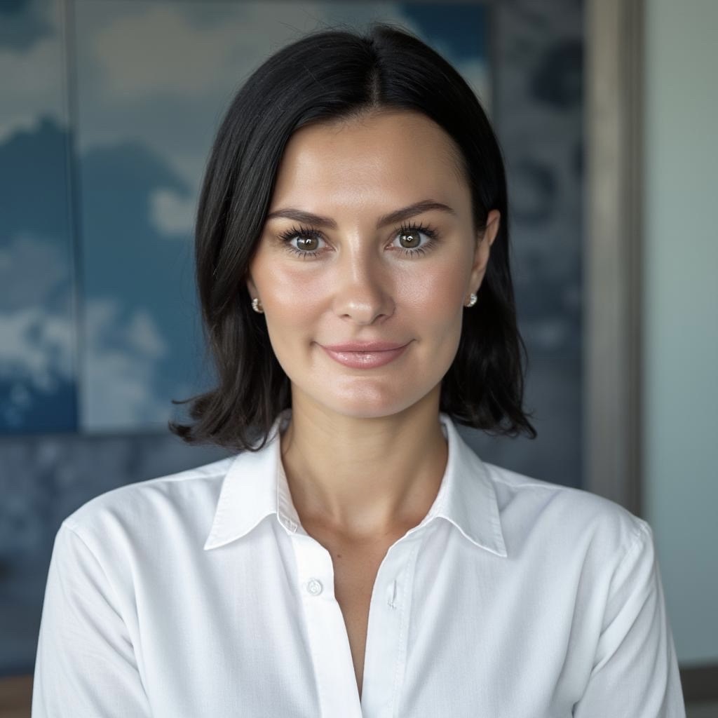 Portrait von Irina Veit – warmes Licht, ruhige, vertrauensvolle Ausstrahlung